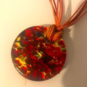 Murano glass pendant necklace